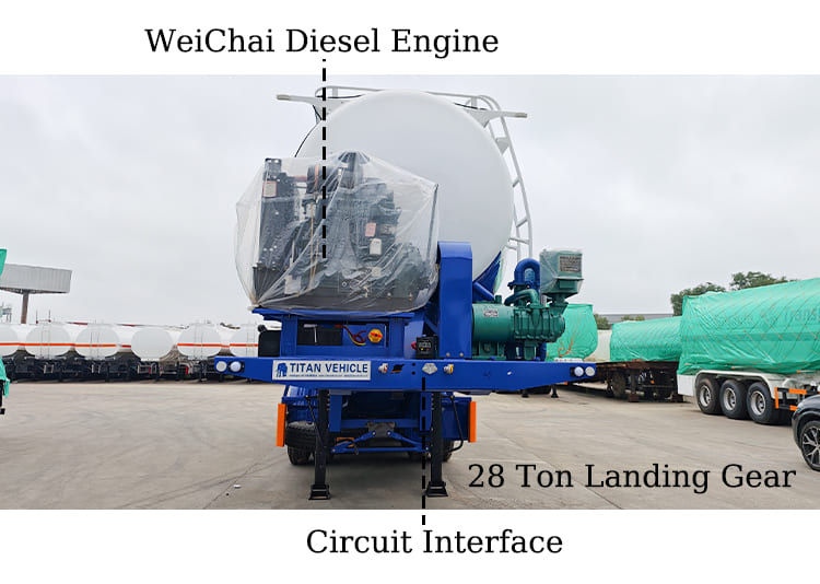 Pneumatic Cement Bulker Tanker for Sale in Bolivia Cochabamba