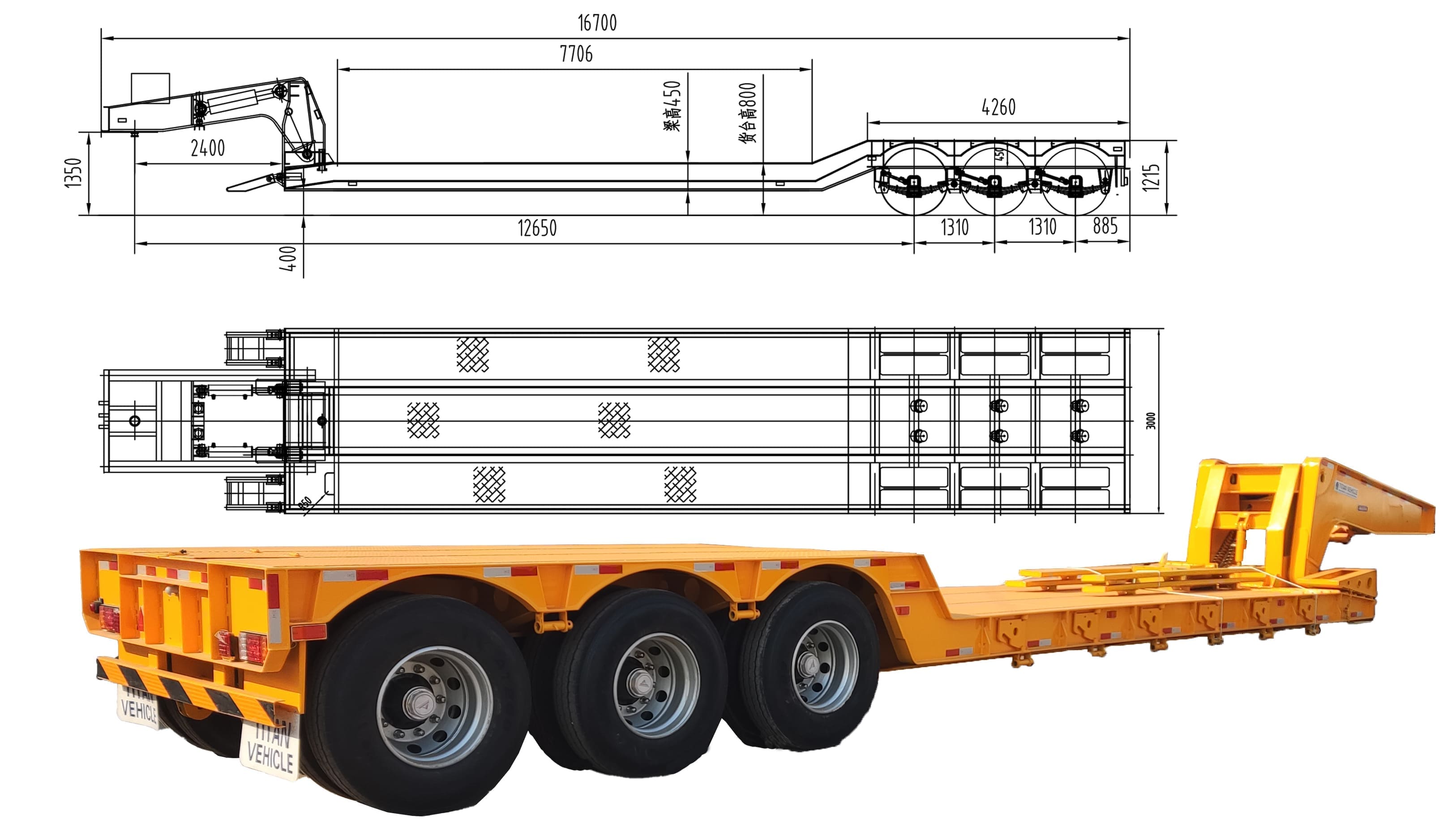 3 Axles Removable Gooseneck Trailer | What Is a Removable Gooseneck Trailer for Sale