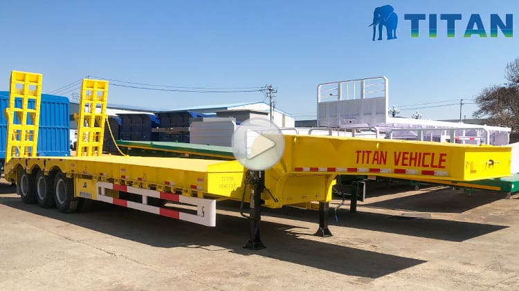 40 Feet 3 Axle Low Bed Trailer Price for Sale in Trinidad and Tobago