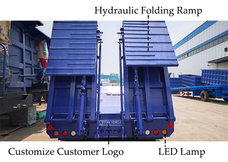 3 Axle Hydraulic Low Bed Trailer for Sale in Kuwait Shuaiba