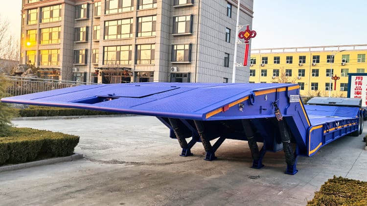 Folding Gooseneck Trailer for Sale in Burkina Faso | Folding Gooseneck Lowboy Trailers