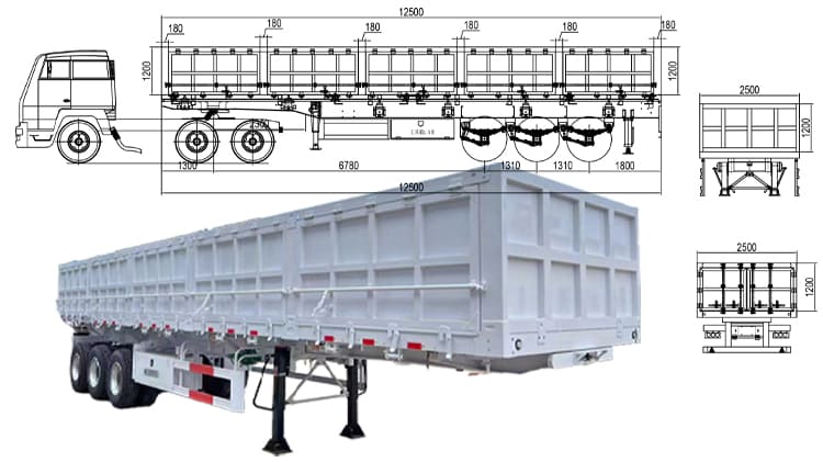 34 Ton Side Tipper Trailer for Sale in Freetown Sierra Leone