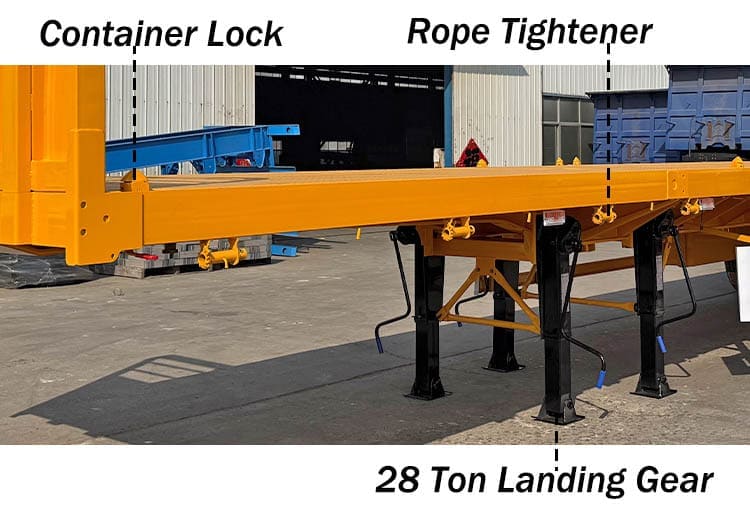 3 Axle 48 80 Extendable Flatbed Trailers for Sale in Nigeria