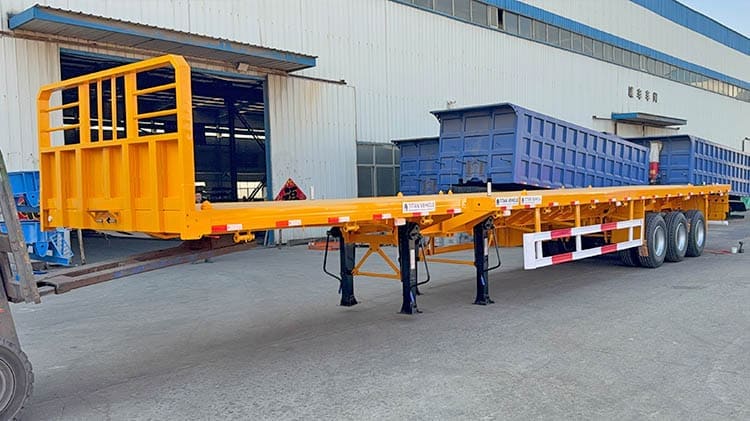 3 Axle 48 80 Extendable Flatbed Trailers for Sale in Nigeria