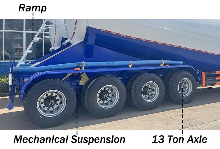 4 Axle Cement Bulker Price Transporters for Sale in Dominican