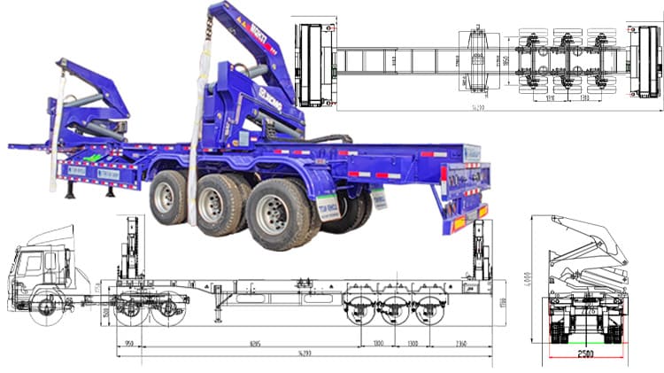 China 40Ft Container Side Loader for Sale in Papua New Papua New Guinea