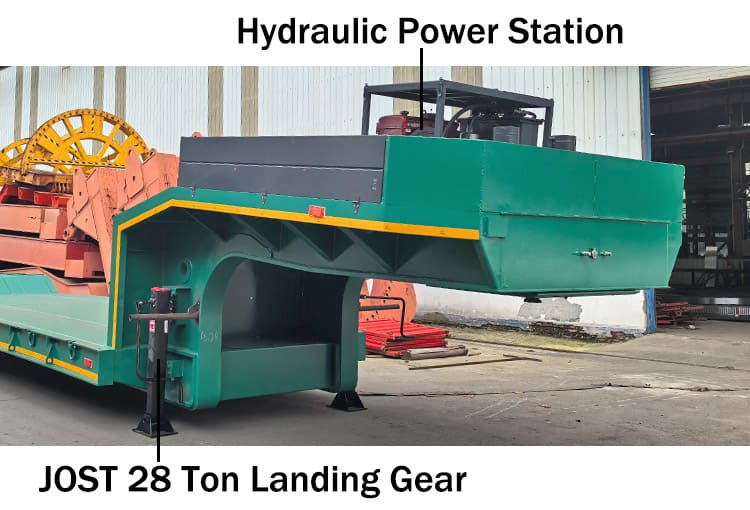 Multi Axle Hydraulic Low Bed Trailer for Sale in Kazakhstan