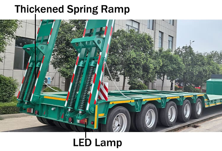 Multi Axle Hydraulic Low Bed Trailer for Sale in Kazakhstan