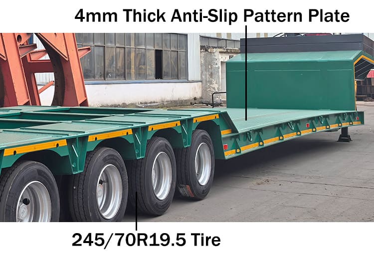 Multi Axle Hydraulic Low Bed Trailer for Sale in Kazakhstan