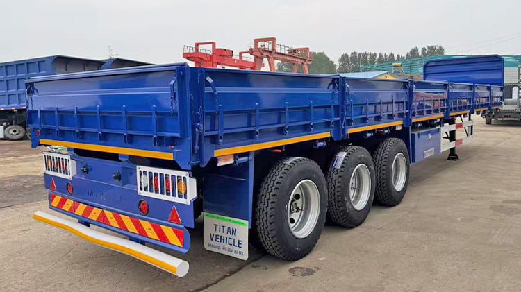 Sidewall Bulk Cargo Semi Trailer for Sale in Zambia