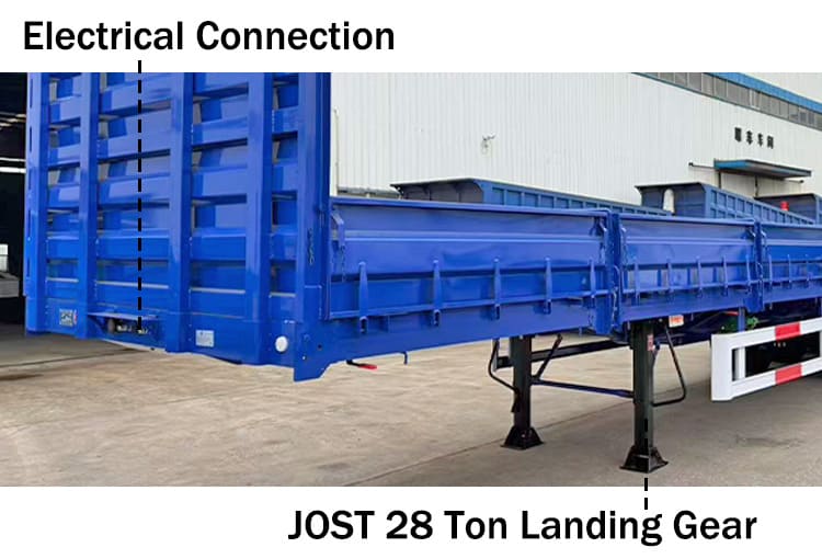 Sidewall Bulk Cargo Semi Trailer for Sale in Zambia
