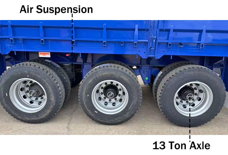 Sidewall Bulk Cargo Semi Trailer for Sale in Zambia