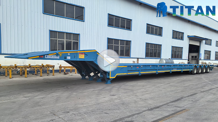 Folding Hydraulic Gooseneck Trailer for Sale in Angola