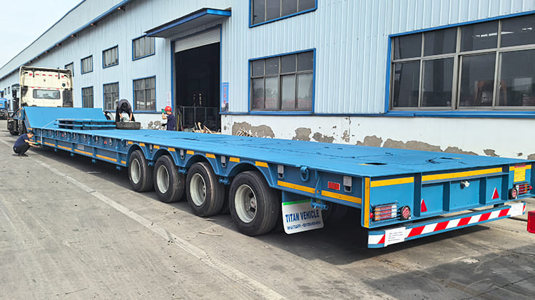 Folding Hydraulic Gooseneck Trailer for Sale in Angola