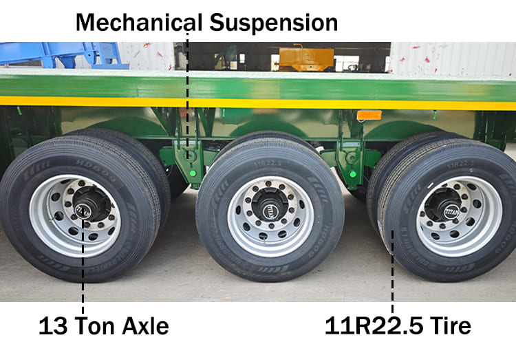 2025 New Tri Axle Flatbed Trailers for Sale in Saudi Arabia