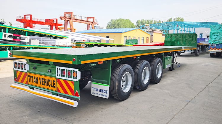 2025 New Tri Axle Flatbed Trailers for Sale in Saudi Arabia