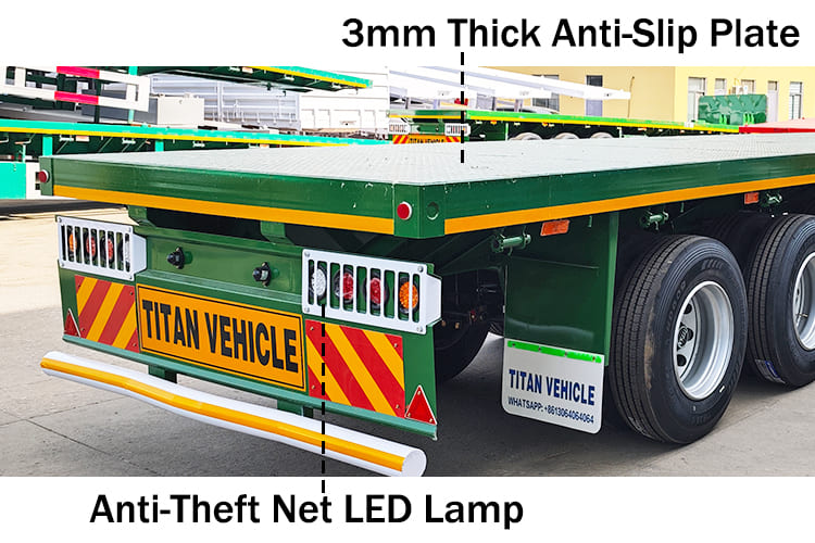 2025 New Tri Axle Flatbed Trailers for Sale in Saudi Arabia