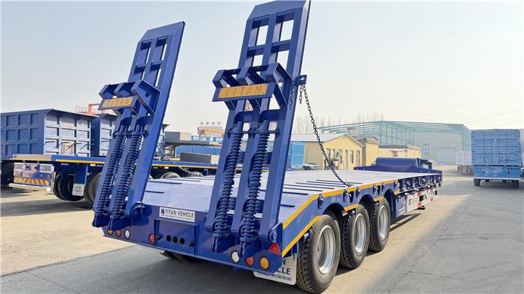 3 Axle 80 Ton Low Bed Trailer Truck Price for Sale In Tanzania