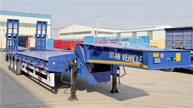 3 Axle 80 Ton Low Bed Trailer Truck Price for Sale In Tanzania