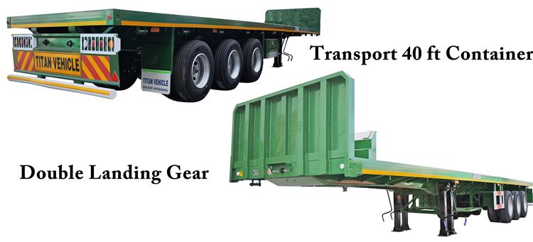3 Axle Flatbed Platform Semi Trailer for Sale Manufactures In Zimababwe