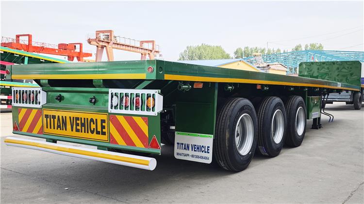 3 Axle Flatbed Platform Semi Trailer for Sale Manufactures In Zimababwe