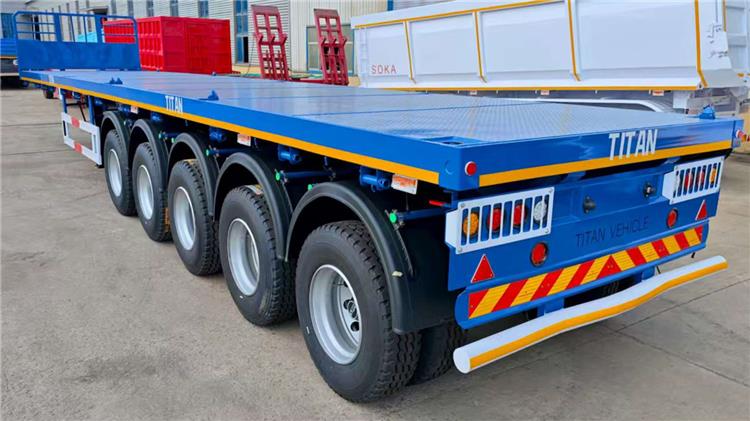 5 Axle Flatbed Truck Trailer for Sale In Saudi Arabia