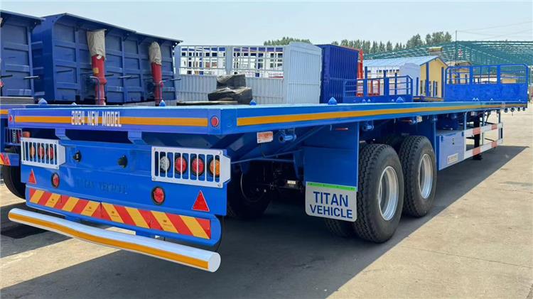 2 Axle 40 Feet Flatbed Container Trailer for Sale In Tanzania