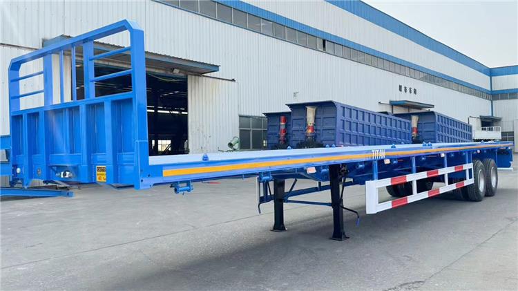 2 Axle 40 Feet Flatbed Container Trailer for Sale In Tanzania