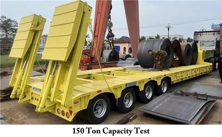 4 Line 8 Axle 150 Ton Low Bed Semi Trailer for Sale In Saudi Arabia