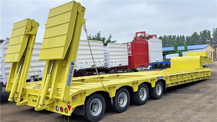 4 Line 8 Axle 150 Ton Low Bed Semi Trailer for Sale In Saudi Arabia