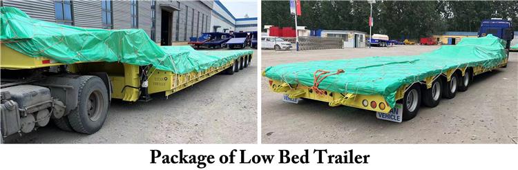 4 Line 8 Axle 150 Ton Low Bed Semi Trailer for Sale In Saudi Arabia