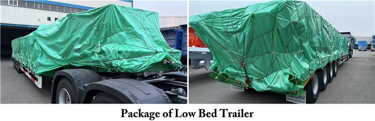 4 Axle 40ft Hydraulic Low Bed Trailer for Sale In Ghana