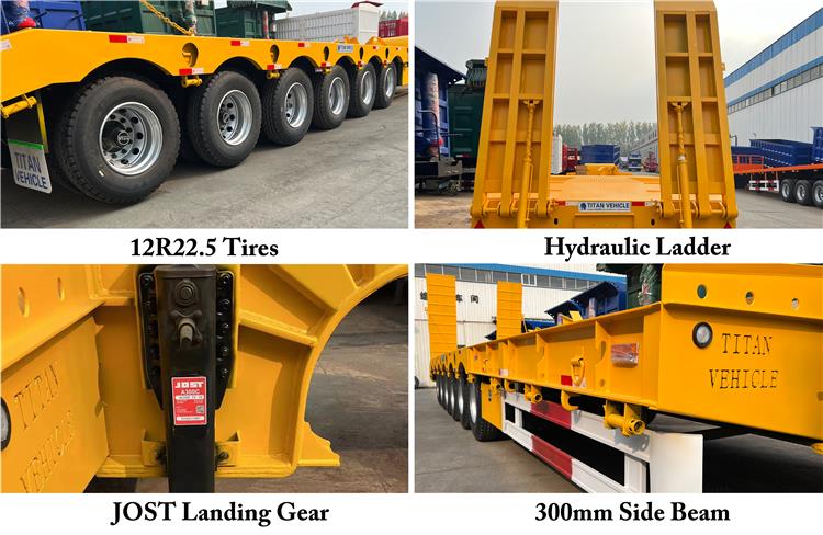 6 Axle Low Loader Drop Deck Semi Trailer for Sale In Senegal