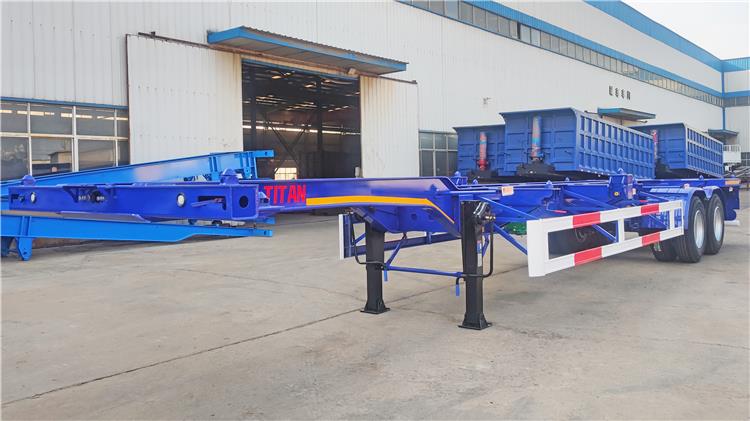 20ft 40ft Container Gooseneck Skeletal Trailer for Sale In Barbados