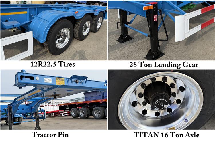 40ft/foot/feet Shipping Container Trailer Price for Sale In Jamaica