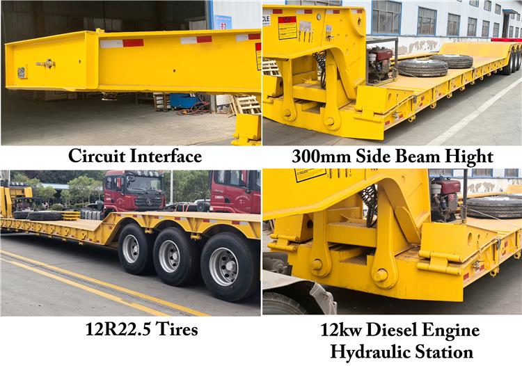 3 Axle 80 Ton Detachable Gooseneck Trailer For Sale In Jamaica