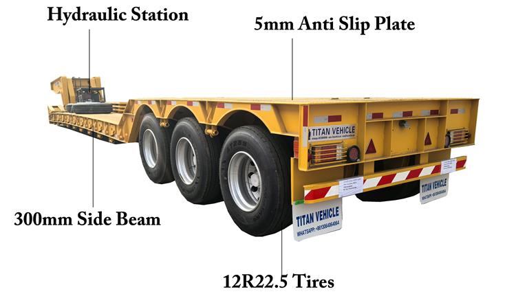 3 Axle 80 Ton Detachable Gooseneck Trailer For Sale In Jamaica