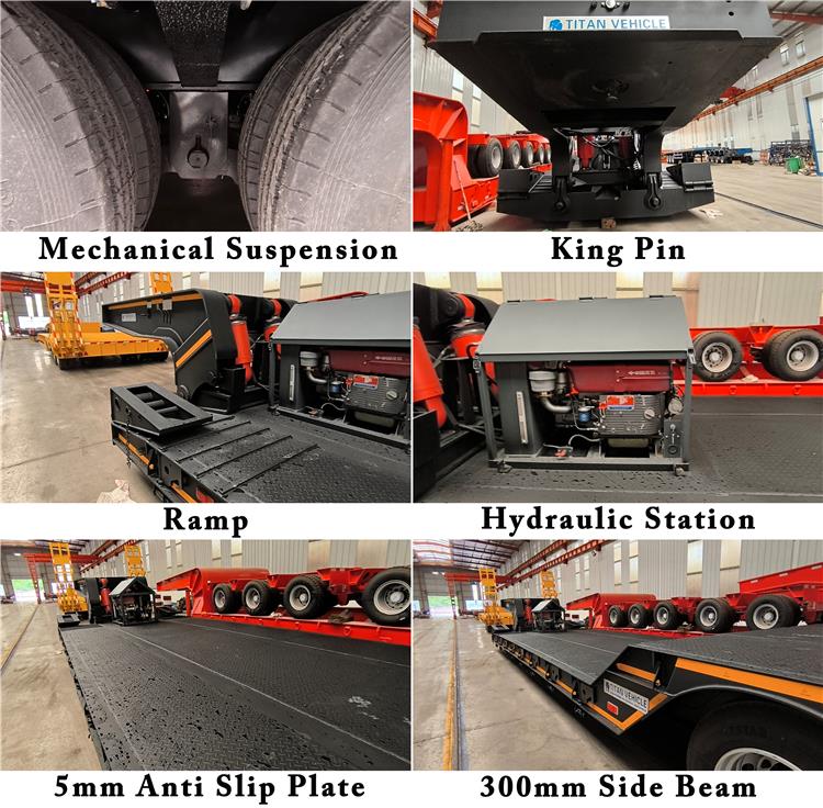 3 Axle 80 Ton Lowboy Trailers for Sale In Senegal