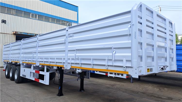 Tri Axle 60 Ton Side Wall Semi Trailer for Sale In Zambia