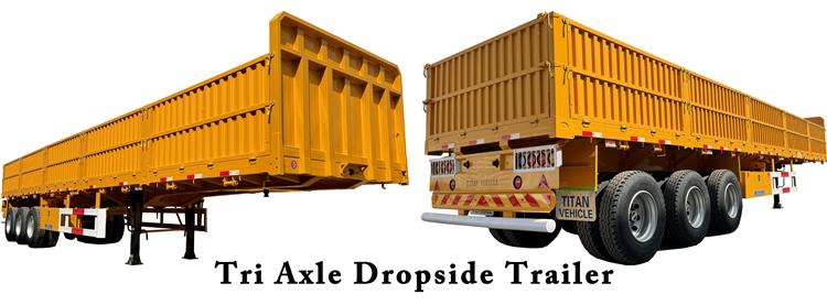 Tri Axle Dropside Trailer for Sale In Sudan