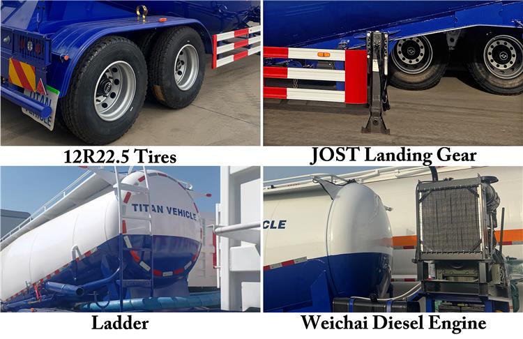 2 Axle 25CBM Cement Powder Tankers Truck for Sale In UAE