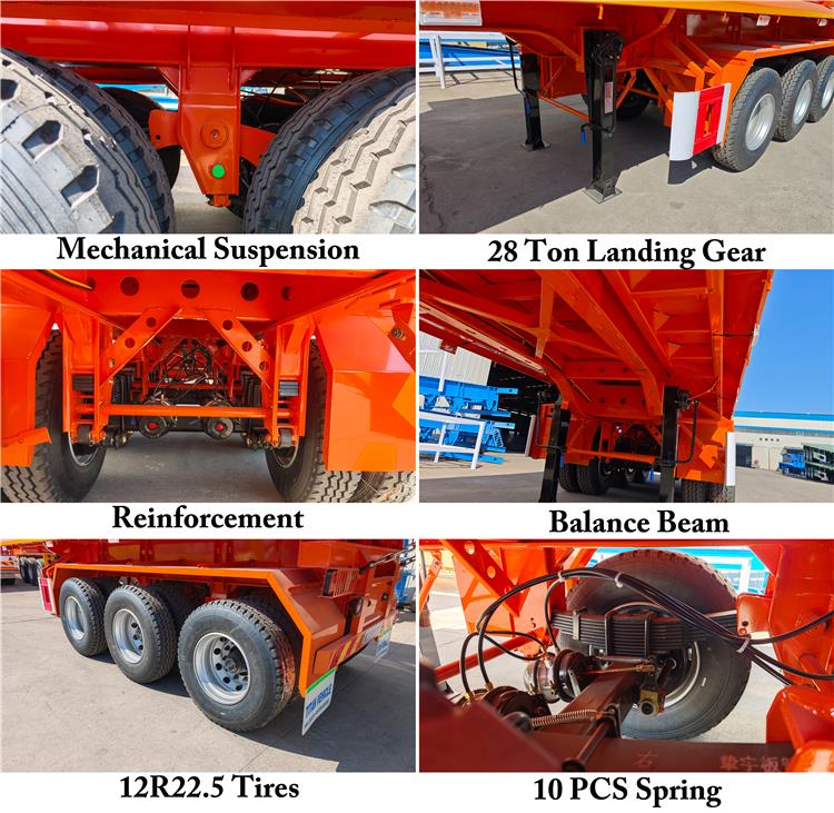 Hydraulic 60 Ton Semi Tipper Trailer for Sale In Senegal