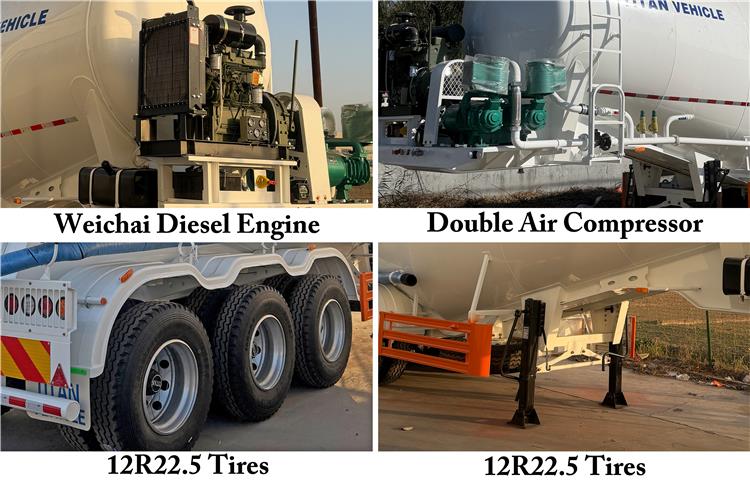 Pneumatic Dry Bulk Tank Trailers For Sale In Congo