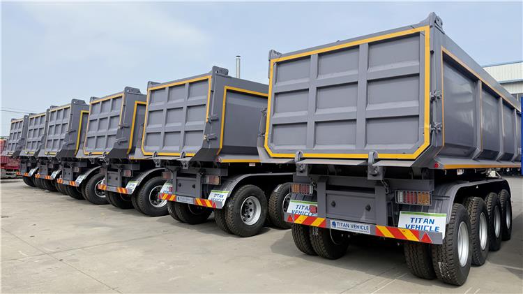 Tri Axle Rock End Dump Trailers Prices for Sale In Guatemala