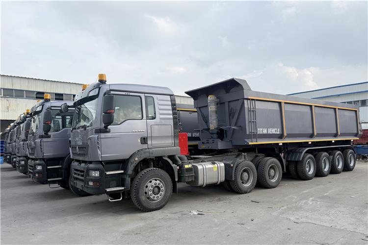 Tri Axle Rock End Dump Trailers Prices for Sale In Guatemala