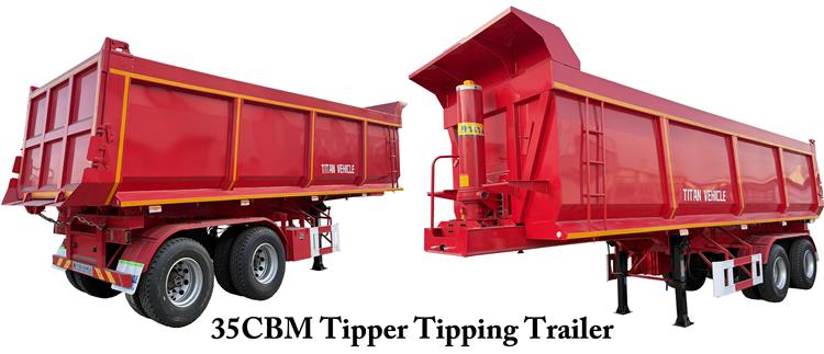 35CBM Tipper Tipping Trailer for Sale Near Me In Sierra Leone