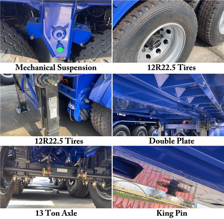 Heavy Hydraulic New Dump Trailers Price For Sale In Congo