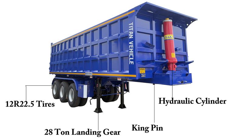 80 Ton Semi Tipper Trailer for Sale In Jamaica