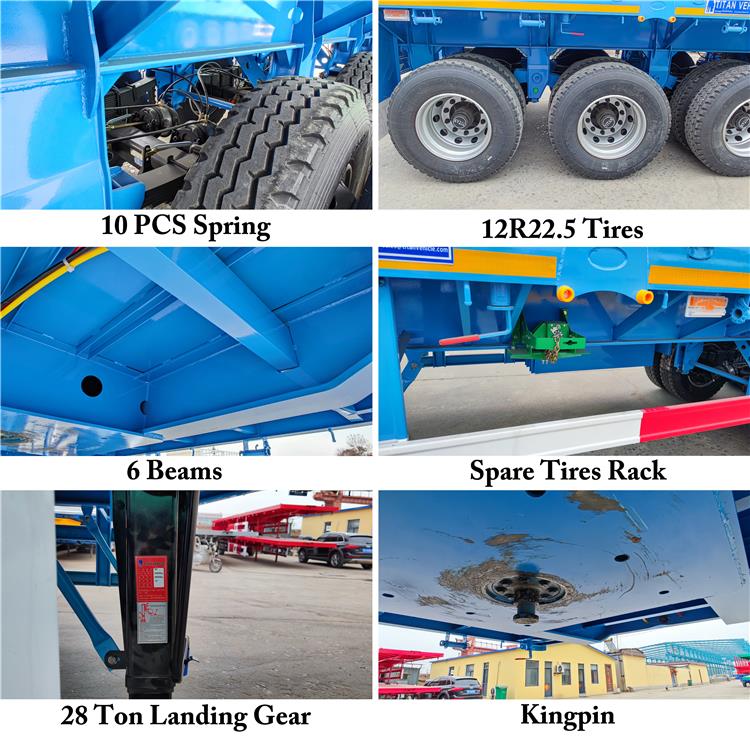 4 Axle Stake Sugar Cane Semi Trailer In Nigeria