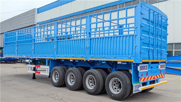 4 Axle Stake Sugar Cane Semi Trailer In Nigeria